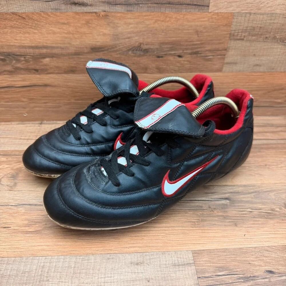 Nike Tiempo 750 Soccer Cleats Men’s Size 11 Black Red White Versatract